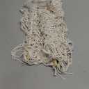 5 Tier Stuffed Animal Storage Shelf Net, 17x61 Inch Large Plushie Net w/LED Light & Clips for Mini Medium Stuffy Teddy, Beige Boho Macrame Wall Toy Holder Display for Nursery Kids Girls Boys