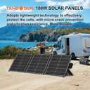 100W Portable Solar Panel Ultra Light Foldable Charger 23.5% High Efficient