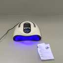 UV Gel Nail Lamp 120W LED Nail Light Fast Dryer for Gel Polish Curing with 4 Timers Portable Handle Large Space Automatic Sensor (White)