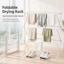 Drying Racks 3 Tier Expandable Clothes Airer Collapsible Clothes Drying Rack, Space-Saving Laundry, Hanging Clothes Indoors & Outdoors, Lightweight, Compact, Folds Away for Convenient Storage,White
