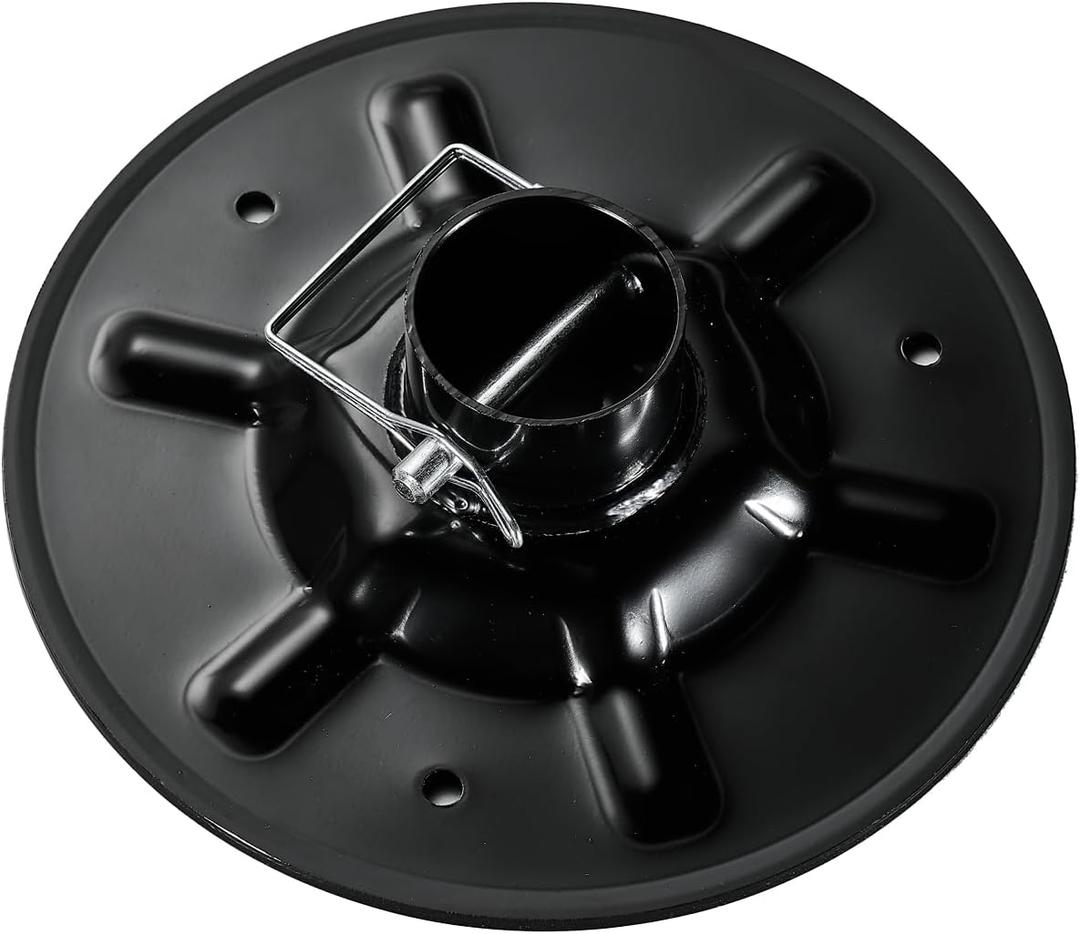 377962 Replacement Rear Jack Foot Pad with Attachment Pins,9" Diameter, Fits 2" I. D. Round Tube Compatible with LC Hall Effect Ground Control 3.0 Leveling System
