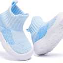 MORENDL Toddler Sock Shoes Baby Walking Shoes Infant Slippers Boys & Girls Non-Slip Sneakers (Blue)
