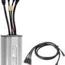 36V/48V 25A 750W Electric Bike Brushless Controller, Aluminum Alloy E-bike Controller with 1T5 Cable Replacement for KT Display Parts