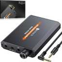 Neoteck Portable 3.5mm Headphone Amplifier Two-Stage Gain Switch, 16-300 Ohm, Aluminum Matte Surface