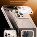 TOBOVON Magnetic for iPhone 16 Pro Case with Camera Lens Protector, Compatible with MagSafe, Camera Control Button, Slim Shockproof Phone Cover for iPhone16 Pro, Gold