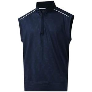 Rouen Mens Vests Outerwear Lightweight Moisture Wicking Midlayer Sleeveless Sports Golf Quarter Zip Pullover Mens Vest, M Rouen Mens Vests Outerwear Lightweight Moisture Wicking Midlayer Sleeveless Sports Golf Quarter Zip Pullover Mens Vest, M