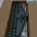 Artificial Grass Rake, Double Sided Garden Hand Turf rake, Stainless Steel Long Pole Leaves Rake16 inch Wide for Garden Lawn Clean, Artificial Turf, Patios ,Carpets, Pet Hairs