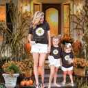 Mama and Mini Shirts Mommy and Me Matching Cute T-Shirts Mother and Daughter Son Gifts Tee (Gray)