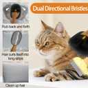 Pet Hair Removal Glove, Pet Flat Tooth Comb, 2Pcs, Pet Grooming Glove and Undercoat Rake Deshedding Tool Set for Dogs Cats Hair Removal Brush Kit for Shedding Control, Magic Brush