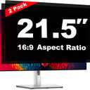 21.5 Inch Computer Privacy Screen Shield [2 Pack] for 16:9 Widescreen Desktop Monitor - Anti-Glare Blue Light Privacy Filter and Anti Spy Privacy Screen Protector Film