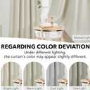 Deconovo Blackout Curtains, Thermal Insulated, W52 x L63 2 Panels, Back Tab, Machine Washable, Room-Darkening Drapes for Bedroom/Living Room Light Beige