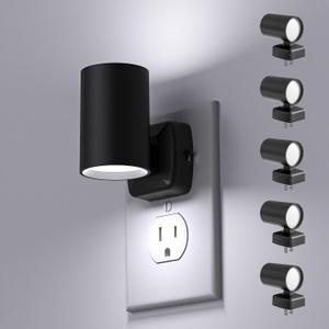 Led Night Light Plug in,Night Lights Plug into Wall Dusk to Dawn Sensor,20lm/40lm Adjustable Brightness,5700k Daylight,Dimmable Night Light for Hallway Bedroom Bathroom 2 Pack ETL-Certified