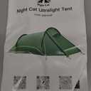 Night Cat 2 Person Tunnel Tent: Ultralight Backpacking Tent Waterproof for Camping Travel Wild
