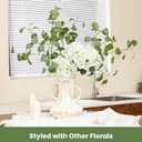 Artificial Plants Faux Greenery Branches,Eucalyptus Leaves Long Stems, Fake Silk Dollar Leaf Spray for Vase Filler Wedding Office Home Dcor (4Pcs Green)