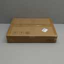 Vantic C Shaped End Table, Small Side Table for Couch and Recliner, Slide Under Sofa Tray Desk with Storage Bag for Living Room and Bedroom, Greige