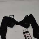 Latin Dance Shirt V-Neck Stage Performance Dance Wear Cha Cha Samba Tops Women Costumes, Black, Small