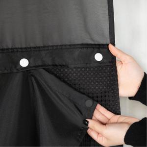 2 Pack Fabric Snap-in Shower Curtain Liner Replacement,Compatible with No Hook Shower Curtain with Snap in Liner, Removable & Water-Repellent,Machine Washable,70x54,Black