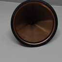 Barista Warrior Compatible for Chemex, Hario V60 & popular coffee makers, Pour Over Coffee Filters- Reusable and Permanent Coffee Cone Dripper (Copper Coated)