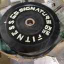 Fitvids 2" Olympic Bumper Plate Weight Plates with Steel Hub, 45LB, Pair