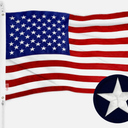 American Flags for Outside 3x5-100% Polyester MADE IN THE USA -Indestructible Durable Outdoor Heavy Duty Spun Polyester -US Flags 3x5 Outdoor -American Flag Sewn Stripes and Embroidered Stars - FMAA Certified