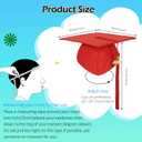 Unisex Adult Matte Graduation Cap and Gown Set with Honor Cord Gold Stoles for College School Bachelor Graduates (Red), size: 51