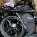 BlessReach Steerable Knee Walker Deluxe Medical Scooter for Foot Injuries Compact Crutches, with Dual Rear on-Wheel Brake and Shock Absorption Under The Knee pad, Black