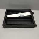 REALINN Expandable Under Sink Organizers and Storage, 2 Tier Under Cabinet Organizer, Heights Adjustable Pull Out Rack for Kitchen Bathroom Laundry, Black, 1 Pack