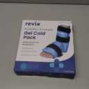 REVIX Ankle Ice Pack Wrap for Foot Pain Relief and Feet Injuries, Reusable Gel Ice Cold Packs for Achilles Tendonitis, Plantar Fasciitis, Sprained Ankles and Heels
