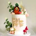 JeVenis Red Mushroom House & Fairy Cake Decoration Set