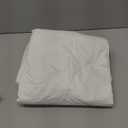 FAUNNA 100% Cotton Duvet Cover, Hypoallergenic Bed Bug Proof White Minimalist Comforter Cover Zipper,Featuring Antimicrobial Product Protection for Enhanced Freshness Breathable Duvet Protector(Full)