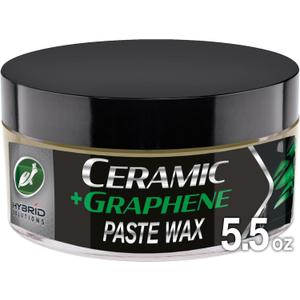 Turtle Wax Hybrid Solutions Ceramic Graphene Paste Wax for Car Detailing, High Gloss Shine, Extreme Water Beading, Long-Lasting Protection, for Paint, Glass Metal, Wheels and More, 5.5 oz (Pack of 1)