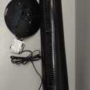 Comfort Zone 32-Inch Oscillating Tower Fan  Ultra-Slim Bladeless Design with 3 Speeds, 90 Wide Oscillation & Built-in Carry Handle  Quiet Portable Standing Fan for Bedroom, Home, or Office, Black