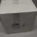 PULOTE 100PCS White Plastic Plates Disposable - Heavyweight 50 White Dinner & 50 Dessert/Salad Plates for Wedding, Party