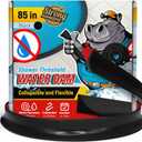 Shower Threshold Water Dam Barrier 85" - Black Collapsible Shower Water Blocker - Guard for Walk in Shower - Water Guard Stopper for Floor - Shower Door Water Blocker by Hippo Dam