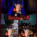 Qeeman Ghost Statues for Garden Decor : Halloween Waterproof Outdoor Decorations Yard Art Resin Figurines for Patio Balcony Porch Lawn Ornaments