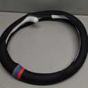 Car Steering Wheel Cover for BMW X3 X5 X7 3 5 Series 328i 528i 535i 530i 540i 320i 330i 325i X1 X2 X4 X6 1 2 4 6 7 8 Series e90 e60 f30 Accessories, 2026 Leather Black