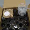 Funnymoom 50 Sets 40th Birthday Party Favors for Guests Include 1.7 oz Mini Bottles and Thank You Cards Cheers to 40 Years Shot Bottles with 5 Funnel for Birthday Anniversary Favors