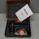 TOLOCO Massage Gun, Deep Tissue Back Massage for Athletes for Pain Relief, Percussion Massager with 10 Massages Heads & Silent Brushless Motor, Valentines Day Gifts for Him Her, Black