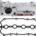 Aluminum Engine Valve Cover Compatible with 2005 2006 2007 2008 2009 Audi A4 Quattro 2.0L L4