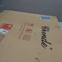 Chende Gold Mirror with Wooden Frame, 36'' Round Mirror for Wall Decorative, Large Wall Mirror for Living Room, Entryway, Fireplace