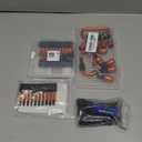 Upgrade Orange 12Pcs Bit Holder Keychain, 1/4 inch Hex Shank Bit Holders, Quick-change Design For Nut Driver, Screwdriver & Drill Bits, Include Keychain Carabiner, Push to Unlock (A5-sct)