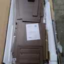 GarveeHome Executive Desk with File Drawers, Farmhouse Home Office Desk with Charging Station, 60 in Wooden Computer Desk with Cabinet Storage for Work Study Writing, Walunt Brown