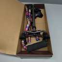 LIXIANG Walking Canes Stablize Women Quad Canes for Seniors & Adults Foldable Adjustable for Men & Women Heavy Duty Freestanding Cane for People with Leg Injuries 3 footings (Purple flower)