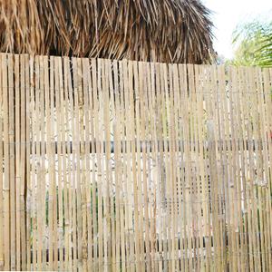 Forever Bamboo Natural Finish Split Bamboo Slat Fence 6 ft H x 16 ft L