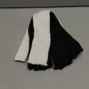 Womens Leg Warmers 2 Pairs  Ribbed Knit Boot Cuffs for Winter, Dance, Yoga & 80s Party Outfits (Black+white)