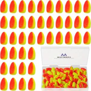 80/60/45 PCS Bullet Fishing Foam Floats Snell Float Surf Pompano Rigs Float for Spinner Rig Making Fly Fishing Strike Indicators for Trout Catfish Walleye