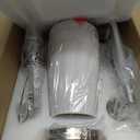 Wall Sconces Set of 2, Brushed Nickel Vanity Lights for Bathroom, Modern Wall Light Fixtures with Rotary Switch, Wall Mount Light with Frosted Glass, Farmhouse Lamp for Bedroom Living Room