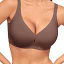 LUCKMEEY Bras for Women No Underwire Wireless Bras - Seamless Push Up Full Coverage Bralettes Comfortable Everyday Bra, Size: M