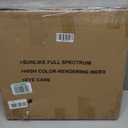 Bright Solar Powered Grow Light with Batteries Full Spectrum Growing LED Lamp for Outdoor Indoor Greenhouse All Stage Plants Waterproof Hanging Sunlike Growth Lights, Auto On Off, (Upgraded)