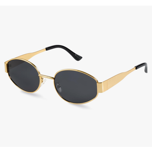 livho 2025 Trendy Oval Sunglasses - Stylish Polarized Shades for Everyday - Retro Metal Frames